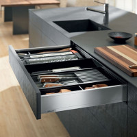 LEGRABOX M atvilktne, 450 mm, Blum Legrabox atvilktnes