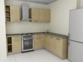 Standarta virtuve 119 sērija (3 vai 4 istabas), lamināts, Standarta virtuves