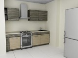 Standarta virtuve 119 sērija (2 istabas), lamināts, Standarta virtuves