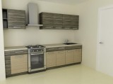 Standarta virtuve 602 sērija (2 vai 3 istabas), lamināts, Standarta virtuves